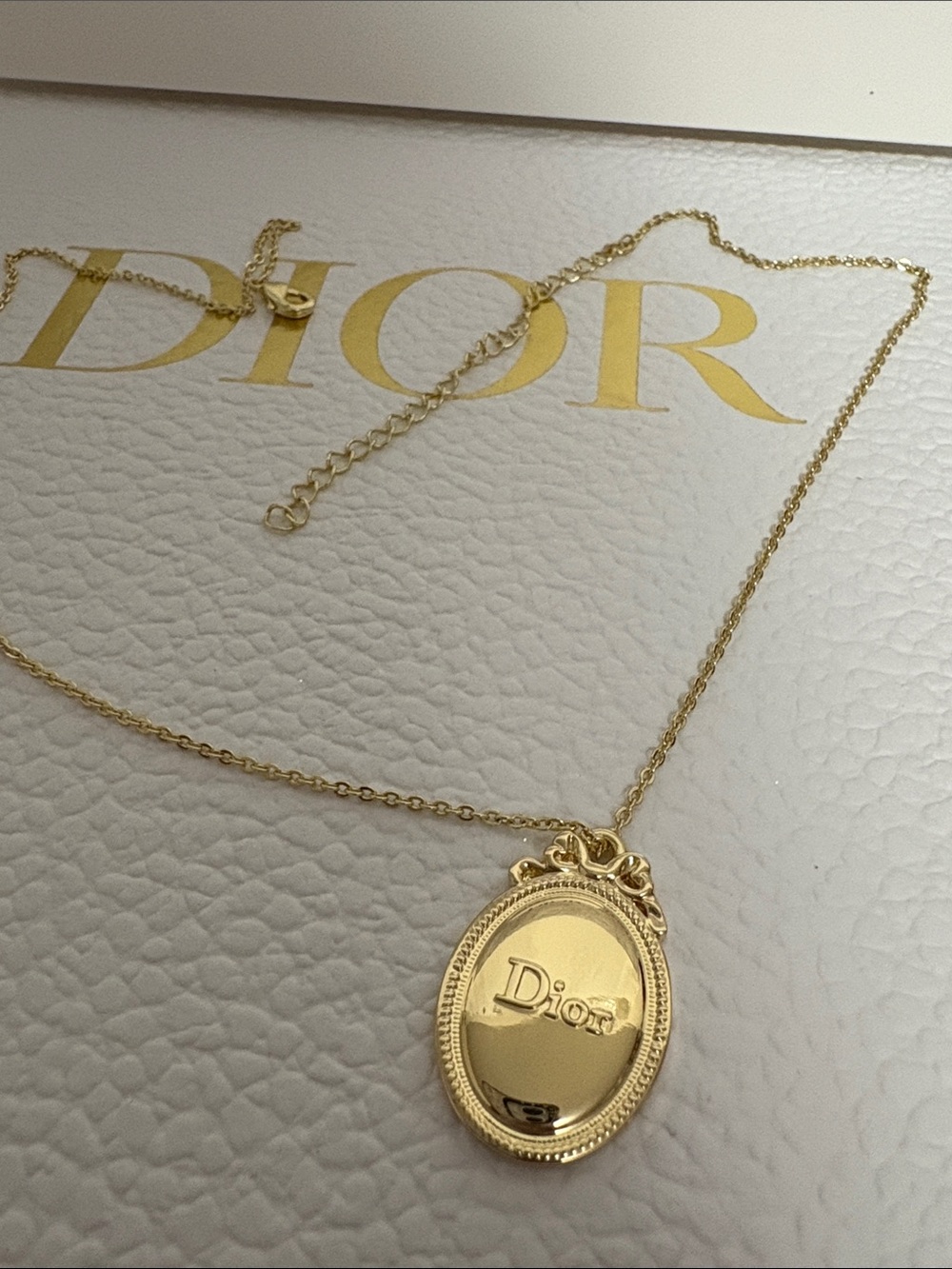 Dior Charm Pendant Necklace NEW